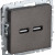 BRITE Розетка USB A+A 5В 3,1А РЮ10-1-БрТБ темная бронза IEK, BR-U21-D31-K45