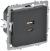 IEK BRITE Розетка USB A+C 45Вт высокоскоростная зарядка РЮ11-2-БрГ графит , BR-U22-045-K53