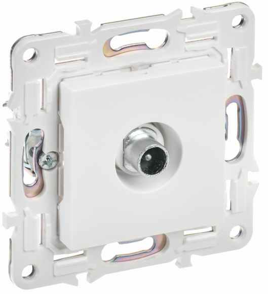 IEK SKANDY Розетка TV проходная SK-A17W арктический белый IEK, SK-A10-P-K01