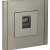 FORTE&amp;PIANO Розетка компьютерная RJ45 кат.5E FP532 сталь IEK, FP-K10-1-K46