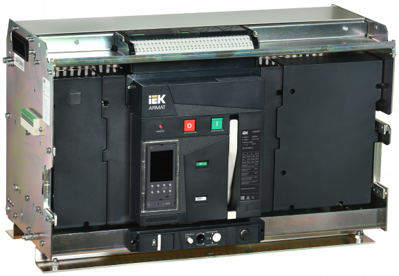 IEK ARMAT AR-A6V TD50 3P W HR Выключатель автоматический воздушный 125кА расцепитель TD 5000А 3P выдвижной с аксессуарами ~220-240В: реле отключения, реле включения, моторный привод IEK, AR-ACB-3VH-125-5000A-TDCF