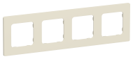 FLITE Рамка 4-местная РУ-4-К-ФлСл сливочный IEK, FI-M42-32-20-K86