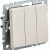 BRITE Выключатель 3-клавишный 10А ВС10-3-0-БрКр бежевый IEK, BR-V30-0-10-K10