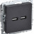 BRITE Розетка USB A+A 5В 3,1А РЮ10-1-БрЧ черный IEK, BR-U21-D31-K02