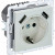 BRITE Розетка 1-местная с заземлением с защитными шторками 16А с USB A+A 5В 2,1А РЮш10-1-БрЖ жемчуг IEK, BR-R14-16-U21-D21-K36