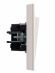 IEK BRITE Выключатель 2-клавишный 10А в сборе ВСР10-2-0-БрЖ жемчуг , BR-V20-0-10-K36-F