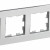 BRITE Рамка 4-местная РУ-4-1-Бр металл алюминий RE IEK, BR-M42-M-01-K47