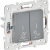 SKANDY Выключатель 2-клавишный с индикацией для отелей 10А SK-V16Gr серый , SK-V20-2-10-K03