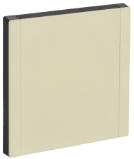 FORTE&PIANO Заглушка с суппортом FP841M металл серый сланец IEK, FP-PL10-M-K41