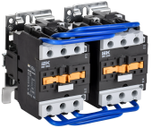 Контактор КМИ-35032 реверс 50А 230В/АС3 2NO;2NC IEK, KKM33-050-230-22-1