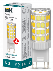 Лампа светодиодная CORN капсула 5Вт 230В 4000К керамика G9 IEK, LLE-CORN-5-230-40-G9 Лампа светодиодная CORN капсула 5Вт 230В 4000К керамика G9 IEK, LLE-CORN-5-230-40-G9