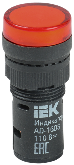 IEK Лампа AD16DS(LED)матрица d=16мм красный 12В AC/DC IEK, BLS10-ADDS-012-K04-16