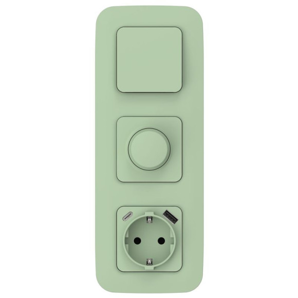 IEK FLITE Светорегулятор проходной LED 250Вт СС16-5-1-ФлФ фисташковый IEK, FI-D22-0250-P-K93