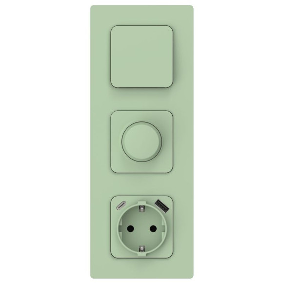 IEK FLITE Светорегулятор проходной LED 250Вт СС16-5-1-ФлФ фисташковый IEK, FI-D22-0250-P-K93