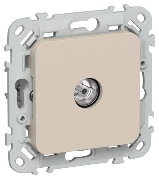 IEK FLITE Розетка TV экранированная оконечная тип M РТВм-1-1-1-ФлЛ льняной IEK, FI-A13-O-K88