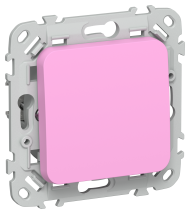 FLITE Выключатель 1-клавишный проходной 10А ВС61-1-0-ФлПр пурпурный IEK, FI-V12-0-10-1-K99