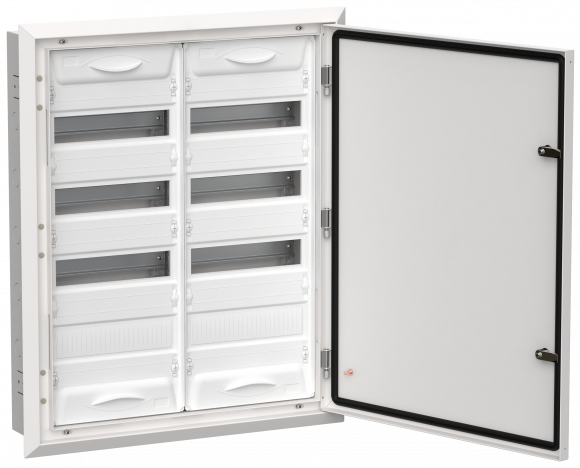 IEK TITAN 5 Корпус металлический ЩРв-96 (2х48) 755х625х130мм IP31 белый (одна дверь) IEK, TI5-50-V-2X048-31