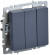 IEK BRITE Выключатель 3-клавишный 10А ВС10-3-0-БрМ маренго , BR-V30-0-10-K35