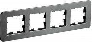 BRITE Рамка 4-местная РУ-4-1-Бр металл титан RE IEK, BR-M42-M-01-K48