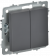 IEK BRITE Выключатель 2-клавишный перекрестный 10А ВС10-2-3-БрГ графит , BR-V23-0-10-K53