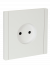 IEK FORTE&PIANO Розетка 1-местная без заземления без защитных шторок винтовое крепление 10А FP218 белый , FP-R10-10-K01