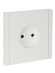 IEK FORTE&PIANO Розетка 1-местная без заземления без защитных шторок винтовое крепление 10А FP218 белый , FP-R10-10-K01