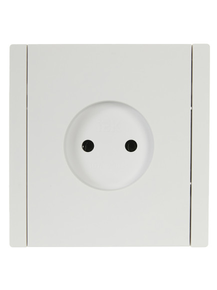 IEK FORTE&PIANO Розетка 1-местная без заземления без защитных шторок винтовое крепление 10А FP218 белый , FP-R10-10-K01