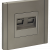 FORTE&amp;PIANO Розетка компьютерная двойная RJ45 кат.6 FP534 сталь IEK, FP-K20-2-K46