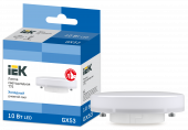 Лампа светодиодная T75 таблетка 10Вт 230В 6500К GX53 IEK, LLE-T80-10-230-65-GX53
