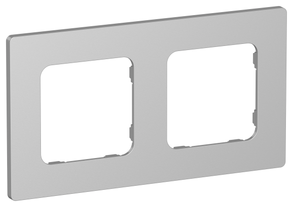 IEK FLITE Рамка 2-местная РУ-2-К-ФлА алюминий IEK, FI-M22-32-20-K47