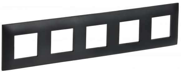 IEK SKANDY Рамка 5-местная SK-F05Bl черный , SK-M52-K02
