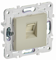SKANDY Розетка компьютерная RJ45 кат.5E SK-K01B бежевый , SK-K10-1-K10