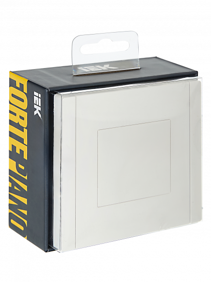 IEK FORTE&PIANO Заглушка с суппортом FP241 белый , FP-PL10-K01