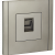 FORTE&amp;PIANO Розетка компьютерная RJ45 кат.6 FP531 сталь IEK, FP-K10-2-K46
