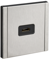 FORTE&PIANO Розетка HDMI FP740M металл никель IEK, FP-H10-M-K50