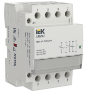 ARMAT Контактор модульный KMR 63А 24В AC/DC 2НО 2НЗ IEK, AR-KMR20-063-22-024 ARMAT Контактор модульный KMR 63А 24В AC/DC 2НО 2НЗ IEK, AR-KMR20-063-22-024