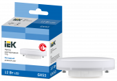 Лампа светодиодная T75 таблетка 12Вт 230В 6500К GX53 IEK, LLE-T80-12-230-65-GX53