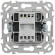 IEK FLITE Выключатель жалюзи 10А ВЖ52-2-0-ФлА алюминий IEK, FI-V15-0-10-1-K47