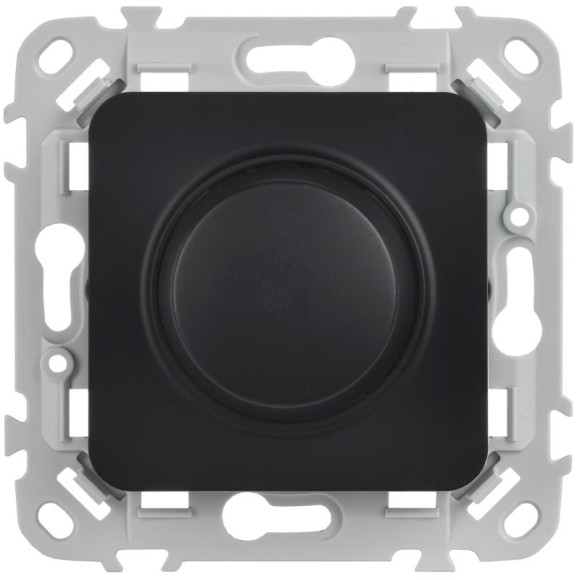 IEK FLITE Светорегулятор проходной TRIAC 550Вт СС26-5-12-ФлЧ черный IEK, FI-D23-0550-P-K02