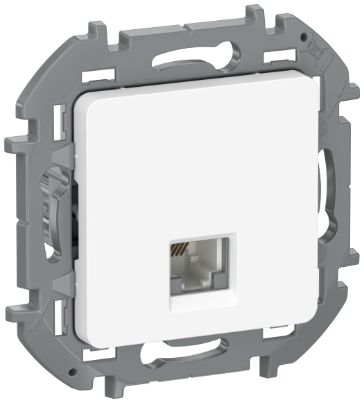 IEK IEKINSPIRIA Розетка телефонная RJ11 6738201 белый IEK
