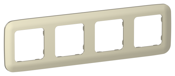 IEK FLITE Рамка 4-местная РУ-4-А-ФлШ шампань IEK, FI-M42-31-20-K37
