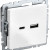 BRITE Розетка USB A+C 18Вт РЮ11-1-БрБ белый IEK, BR-U22-018-K01