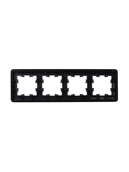 IEK BRITE Рамка 4-местная РУ-4-1-Бр металл черный RE AL IEK, BR-M42-M-21-K02 IEK BRITE Рамка 4-местная РУ-4-1-Бр металл черный RE AL IEK, BR-M42-M-21-K02