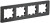 IEK BRITE Рамка 4-местная РУ-4-1-Бр металл черный RE AL IEK, BR-M42-M-21-K02