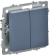 IEK BRITE Выключатель 2-клавишный перекрестный 10А ВС10-2-3-БрМ маренго , BR-V23-0-10-K35