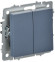 IEK BRITE Выключатель 2-клавишный перекрестный 10А ВС10-2-3-БрМ маренго IEK, BR-V23-0-10-K35