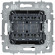 IEK BRITE Выключатель 2-клавишный перекрестный 10А ВС10-2-3-БрМ маренго IEK, BR-V23-0-10-K35