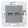 IEK SKANDY Розетка USB A+A 3,1А SK-R15Gr серый , SK-U21-D31-K03