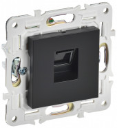 SKANDY Розетка компьютерная RJ45 кат.5E SK-K01Bl черный , SK-K10-1-K02