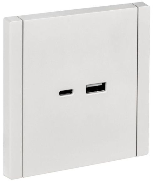 IEK FORTE&PIANO Розетка USB A+C 18Вт FP251 белый , FP-U22-018-K01 IEK FORTE&PIANO Розетка USB A+C 18Вт FP251 белый , FP-U22-018-K01
